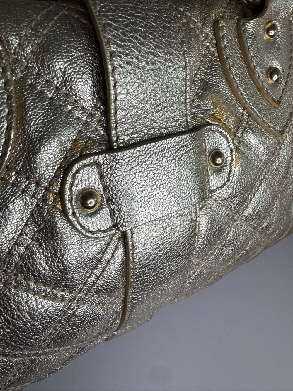 #359 Marc Jacobs Venetia Made in Italy Quilted Leather Satchel - Picture 7 of 16